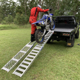 Whipps Aluminium Folding Motorcycle Ramp Single