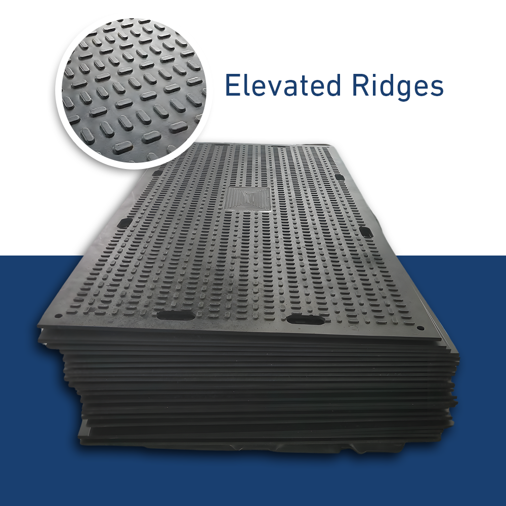 Elevated Ridges pattern of the Heeve Traction Guard Vehicle Access Mat