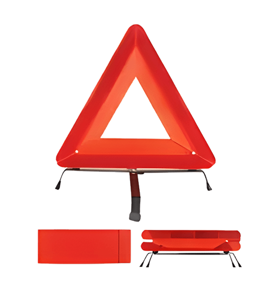 MC Collapsible Warning Triangle with Strip Reflectors