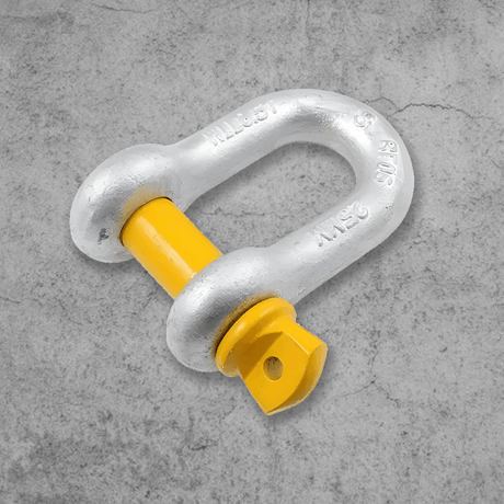 MC Steel Lifting D-Shackle with Yellow Pins