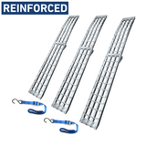 Heeve 2.3m Aluminium Curved Folding Heavy-Duty 3-Pc Loading Ramp Bundle