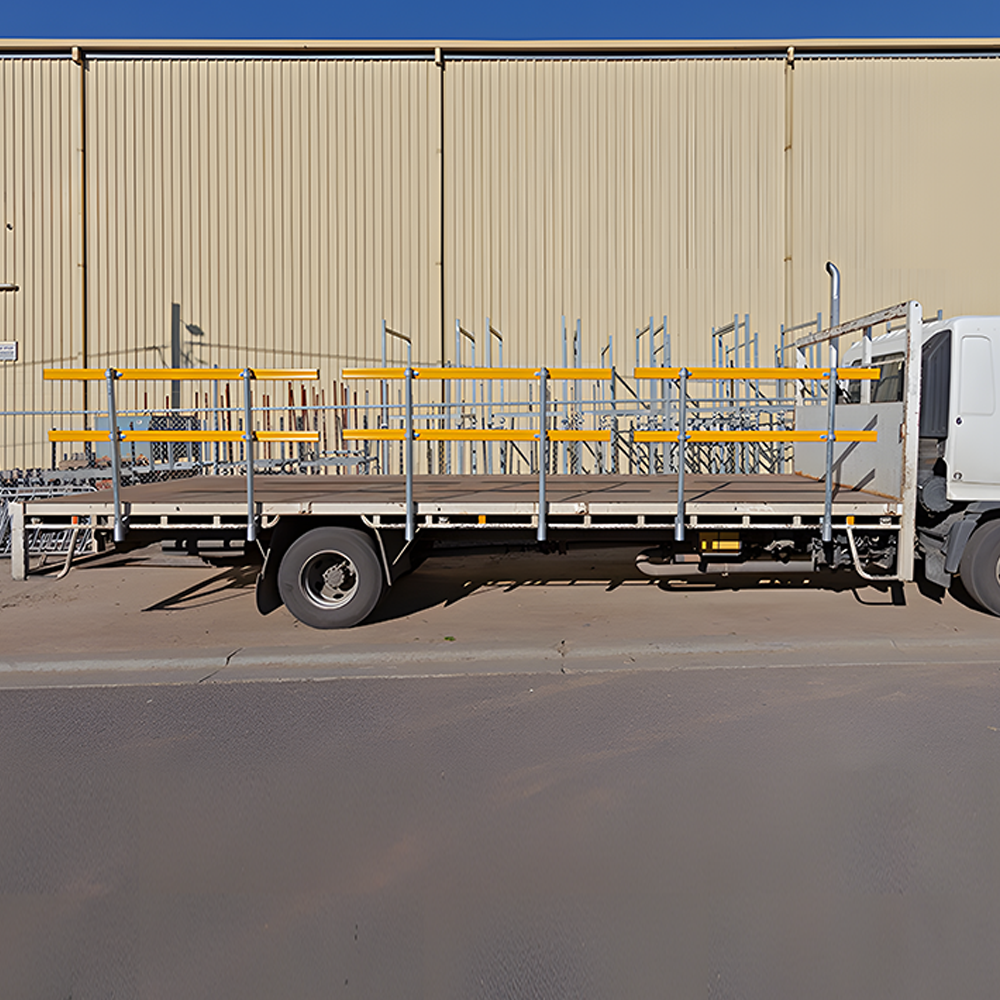 Barrier Group Load Safe Truck Barrier Aluminium Panel – Hi-Vis Yellow