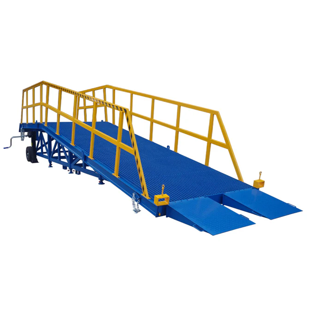 Heeve Forklift Dock Ramp/Yard Ramp with Grated Surface - Manual