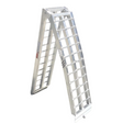 "Folded aluminium loading ramp showcasing its compact design for easy storage and transport."