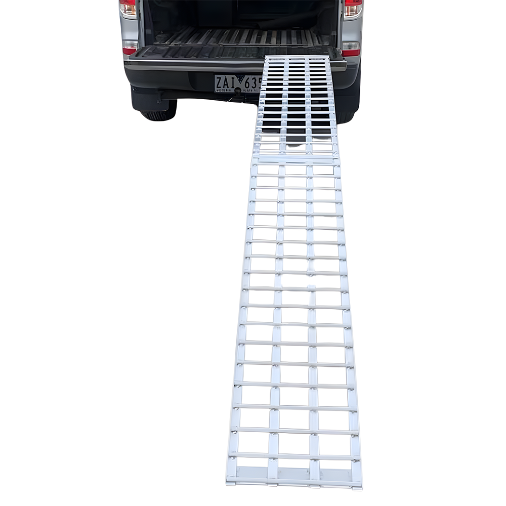 Heeve 2.3m x 680kg Heavy-Duty Curved Folding Aluminium Ramp