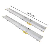 Heeve 3-Piece Telescopic Aluminium Mobility Access Ramps 2400mm-H0159
