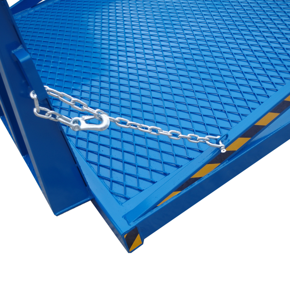 chain of Heeve Forklift Dock Ramp/Yard Ramp with Grated Surface - Hydraulic