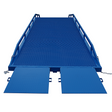 front view of Heeve Forklift Dock Ramp/Yard Ramp with Grated Surface - Hydraulic