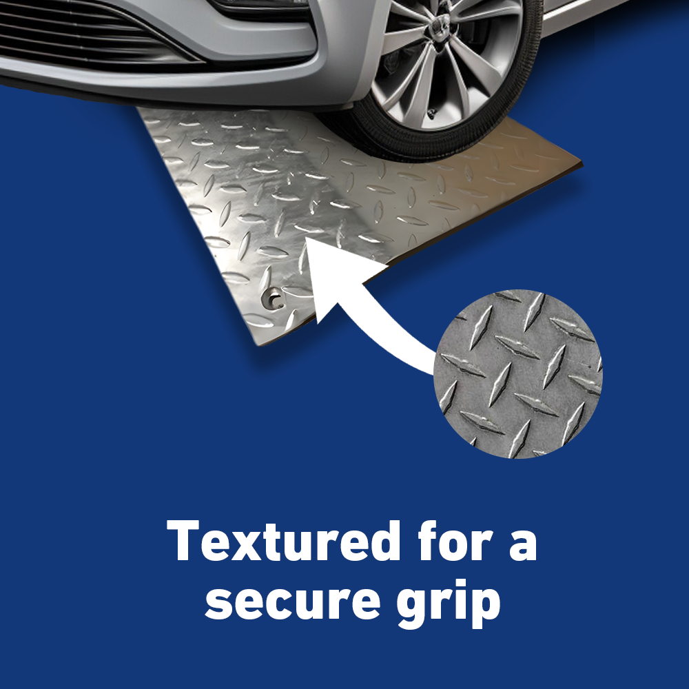 Textured Plate for Maximum Grip - Surface designed for secure traction to prevent slips.