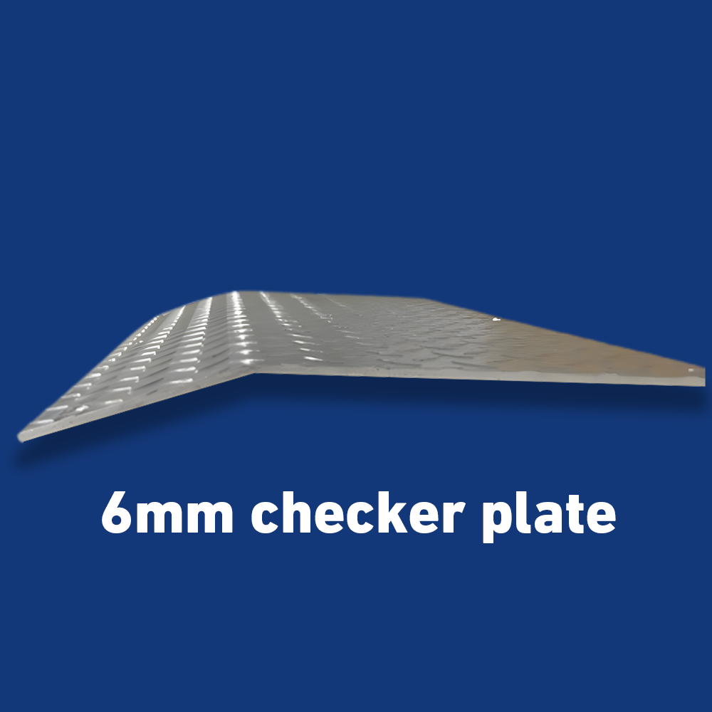 6mm Checker Plate Design - Textured 6mm checker plate for added grip and durability.