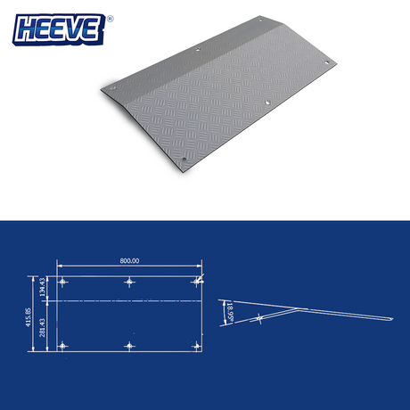 Driveway Plate Dimensions Diagram - Precise measurements of the galvanised steel driveway plate.