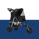 i.Pet Foldable Pet Stroller Dog Carrier Large - Black