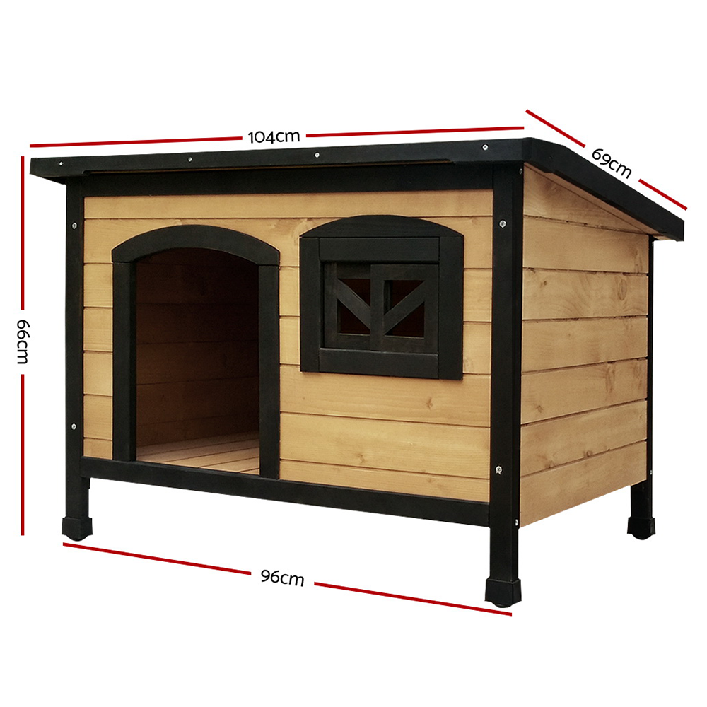 dimensions of i.Pet Large Wooden Pet Kennel