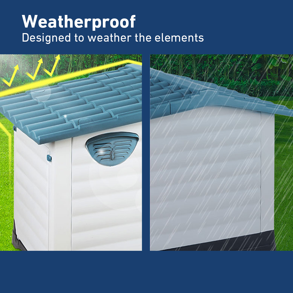 weatherproof i.Pet Weatherproof Pet Kennel - Blue