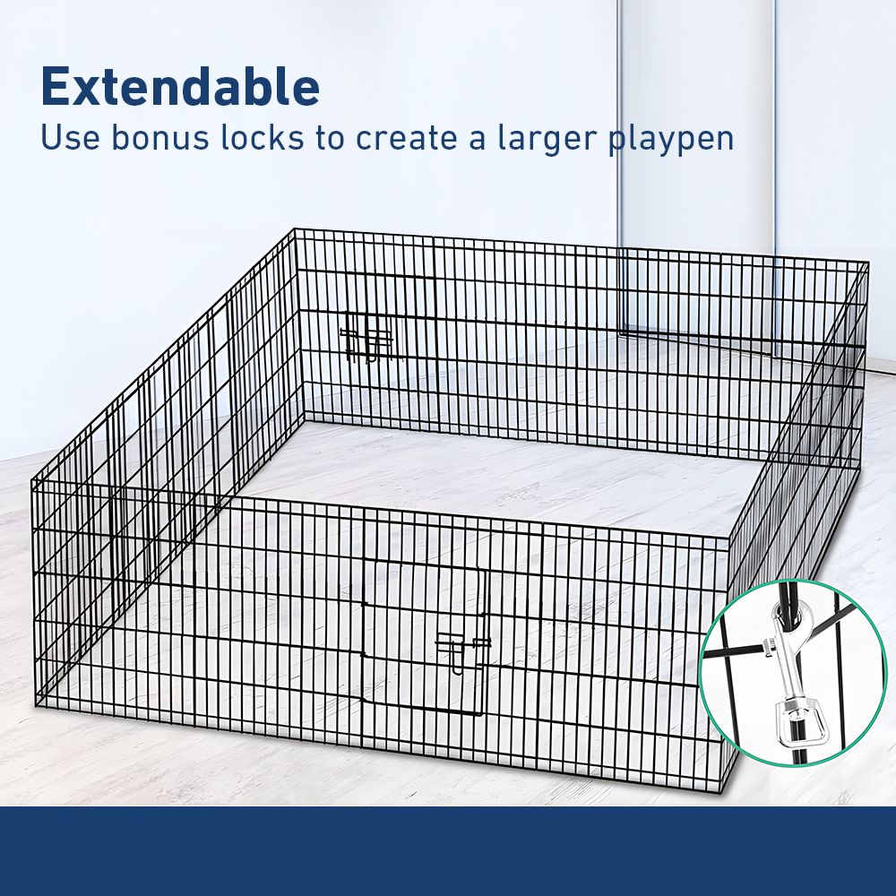 i.Pet 8-Panel Dog Playpen - 2 x 36"