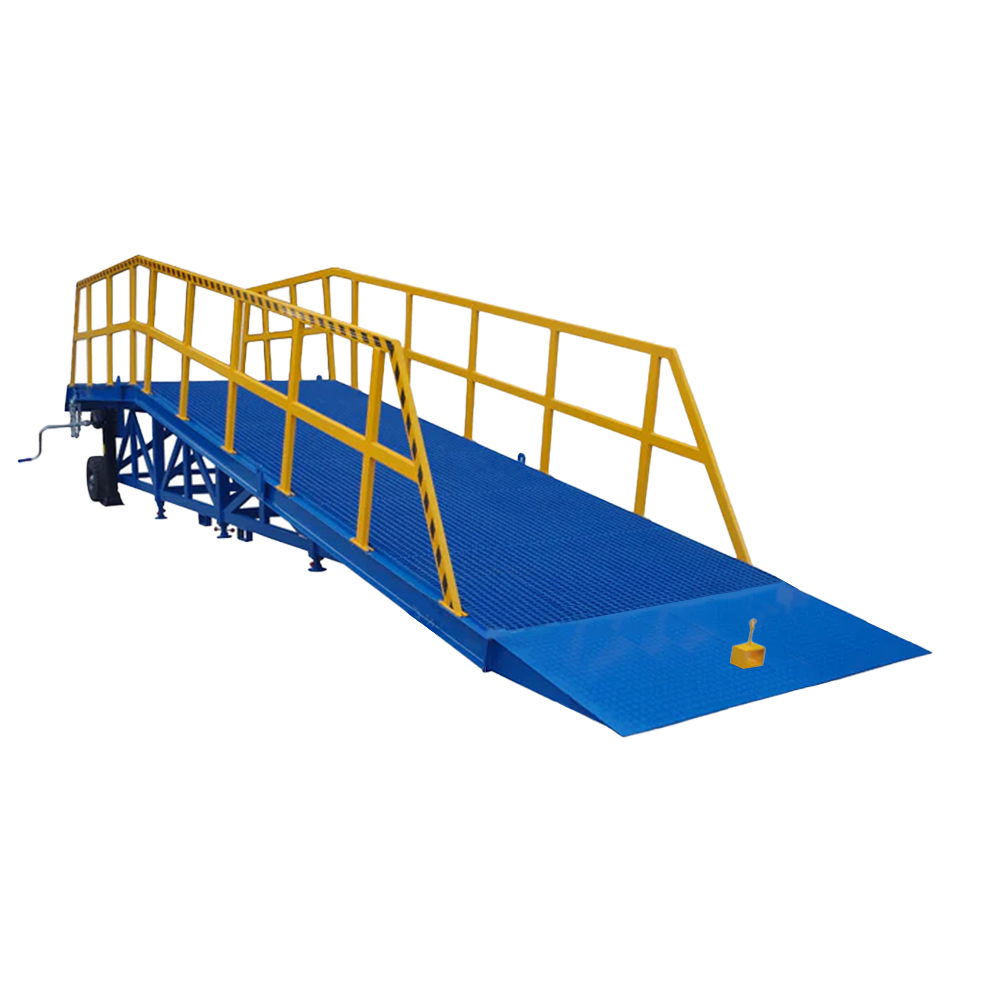 Heeve Forklift Dock Ramp/Yard Ramp with Grated Surface - Manual