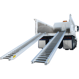 ramp on the truck Sureweld 11.5-Tonne 3.7m x 660mm Track Series Aluminium Loading Ramps