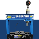 TradeQuip Hydraulic Workshop Press with Piston Ram 20T Capacity