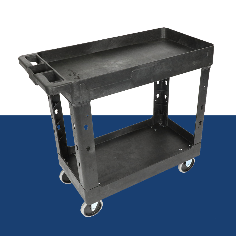 TradeQuip Polymer Workshop Trolley 2-Tray 