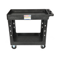 side viw of TradeQuip Polymer Workshop Trolley 2-Tray 