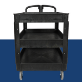 front view o TradeQuip Polymer Workshop Trolley 3-Tray 