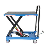 side view of TradeQuip Scissor Lift Trolley 225Kg Capacity