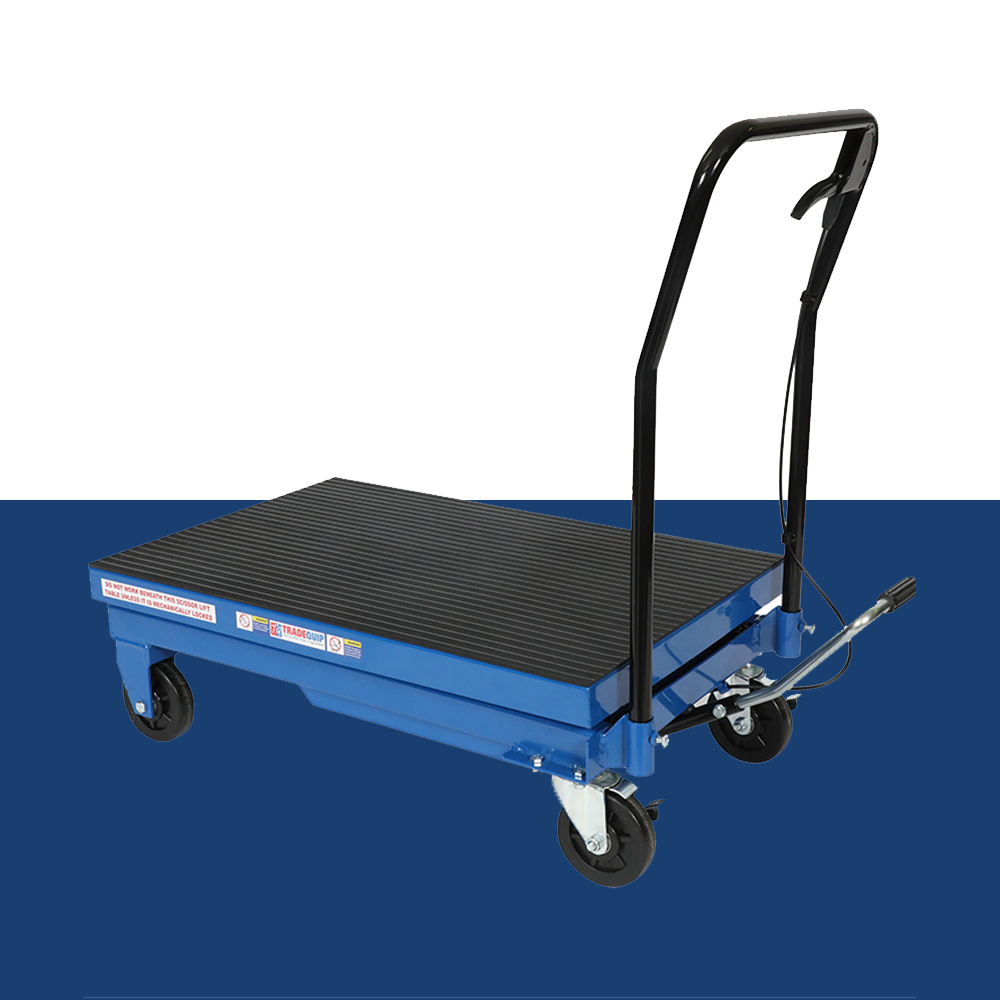 TradeQuip Scissor Lift Trolley 500Kg Capacity