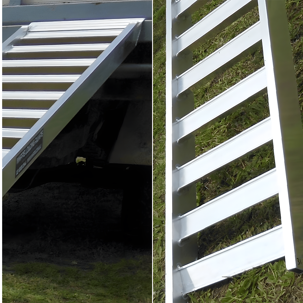 Whipps 600kg Non-Folding Aluminium Motorcycle Ramp, Single